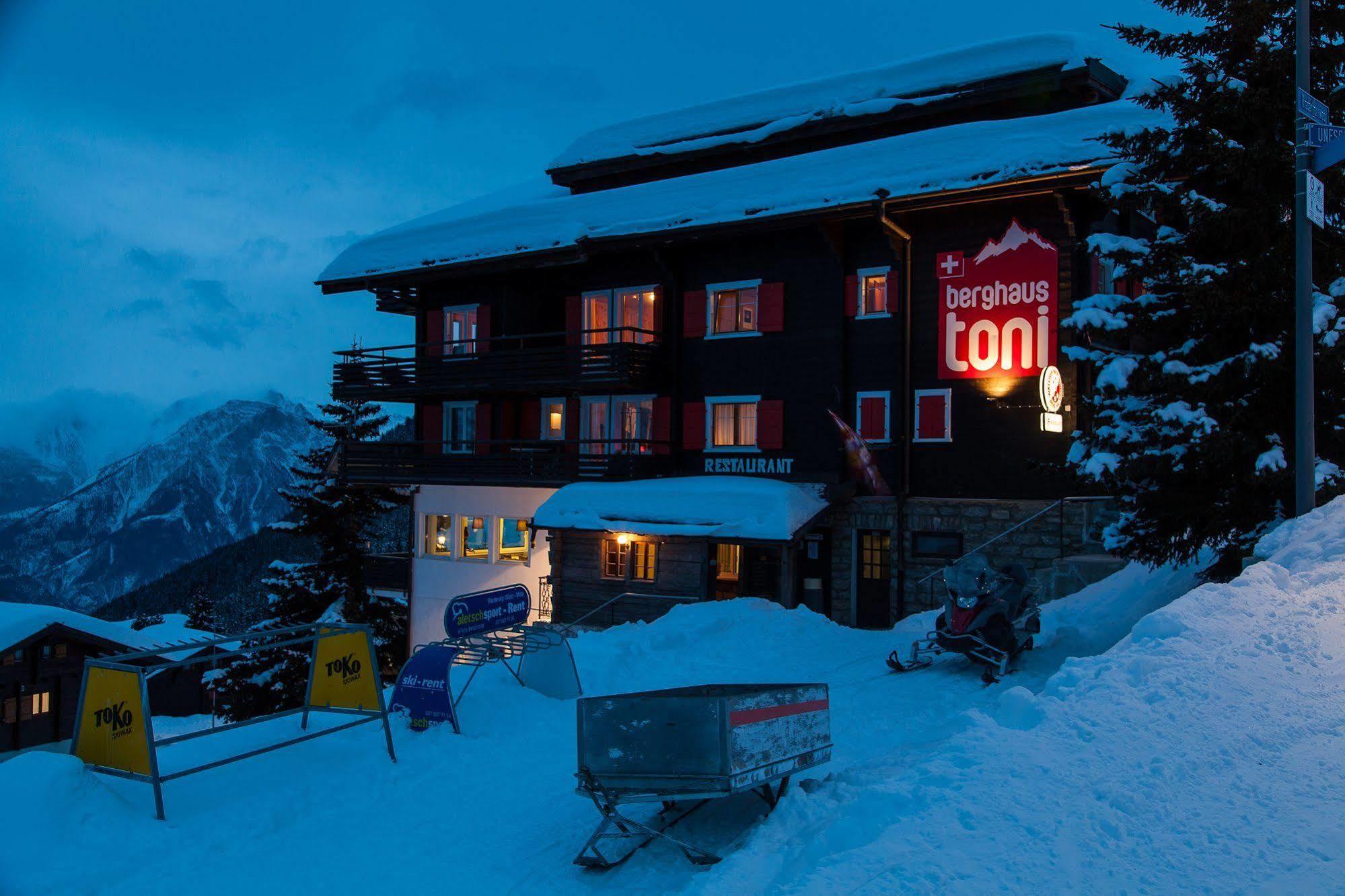 Hotel Berghaus Toni Riederalp Exterior foto