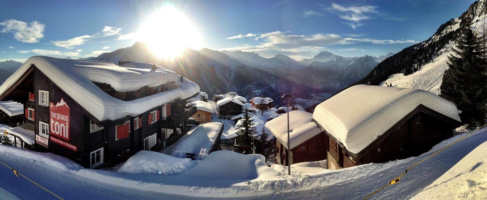 Hotel Berghaus Toni Riederalp Exterior foto